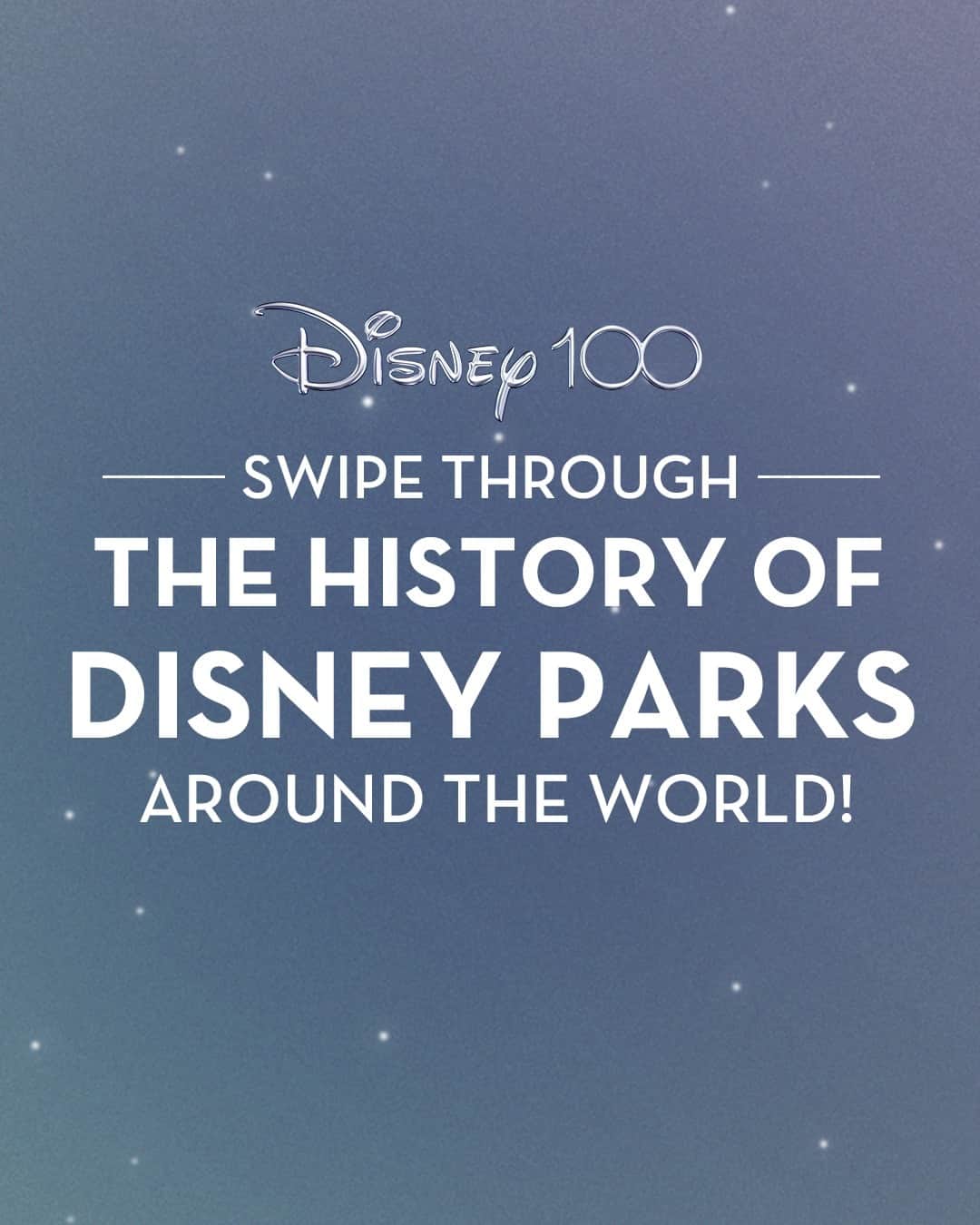 Disneyのインスタグラム：「Swipe through to discover the history of @DisneyParks throughout the world! 🎆 🏰🎆 Which one have you been to the most times? #Disney100」