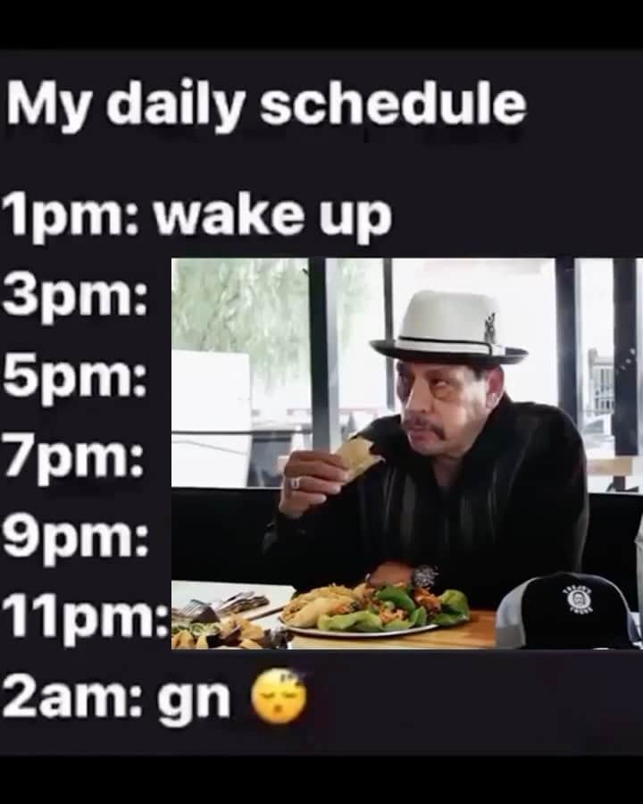 ダニー・トレホのインスタグラム：「When is Taco Time for you?  #tacos」