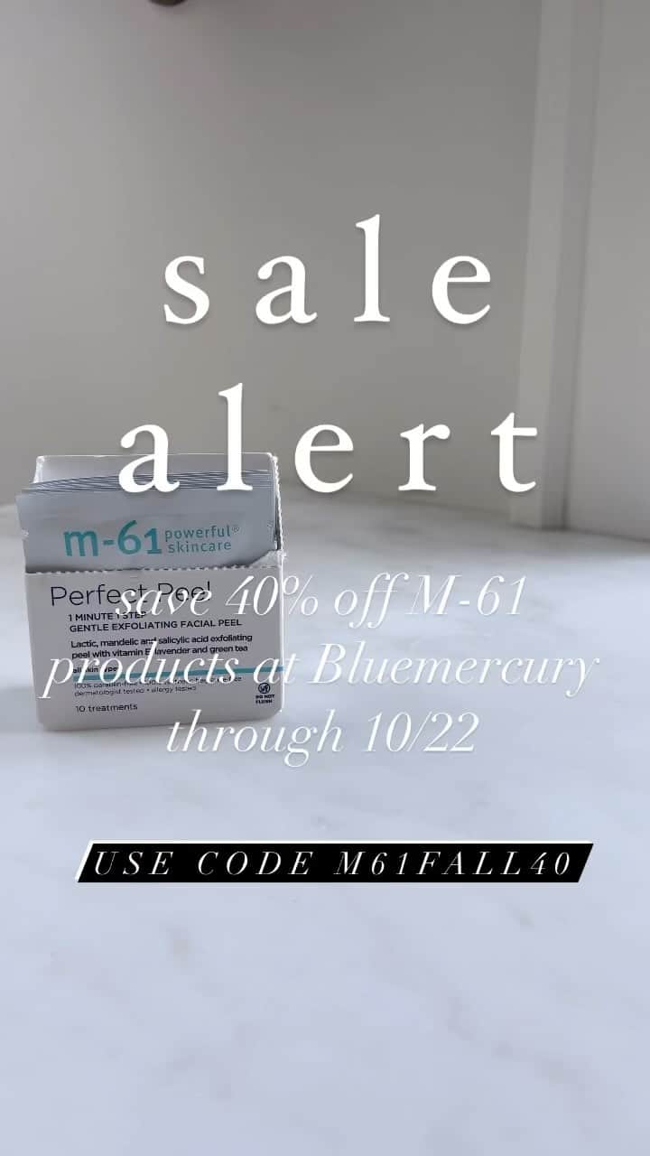 Anna Jane Wisniewskiのインスタグラム：「It’s the @m61skincare sale at @bluemercury and I have an exclusive 40% off code for you with code M61FALL40.  If you can’t choose what to buy, please see my stories for my favorites. (Sale ends 10/22!) #BluemercuryPartner  Follow my shop @seeannajane on the @shop.LTK app to shop this post and get my exclusive app-only content! https://liketk.it/4lDbb」