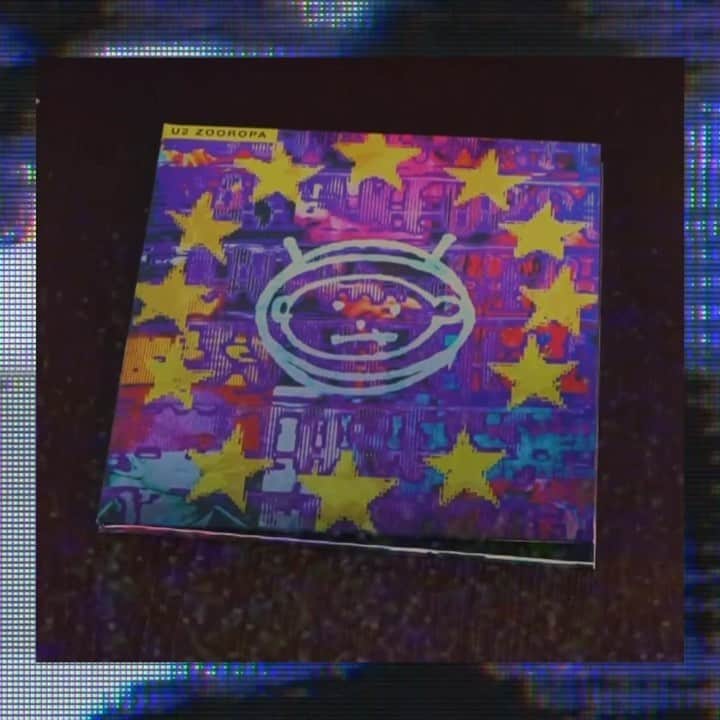 U2のインスタグラム：「The 30th Anniversary Limited Edition Yellow Vinyl Pressing of Zooropa is out now. Order yours now at the link in bio. #Zooropa30」