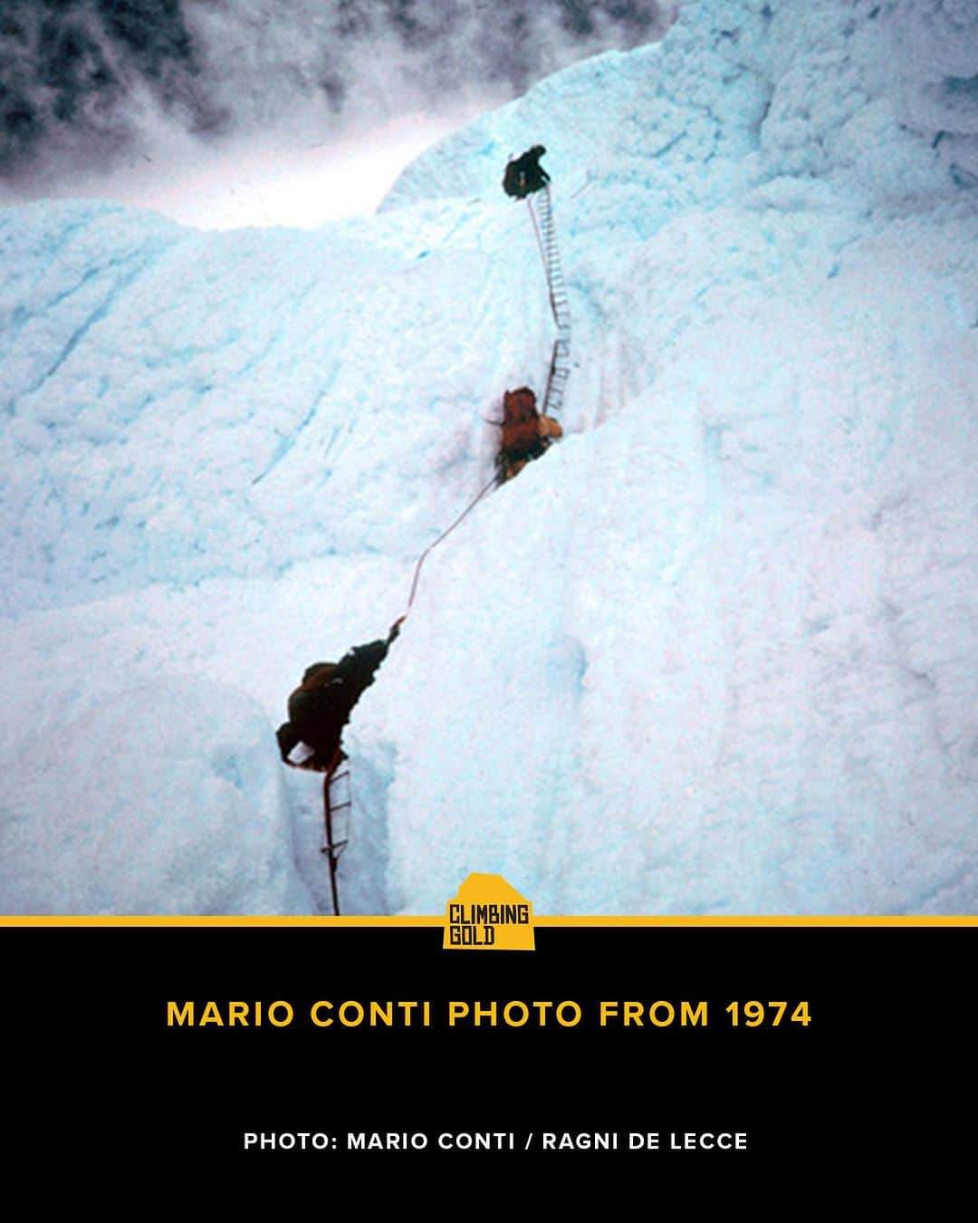 アレックス・オノルドさんのインスタグラム写真 - (アレックス・オノルドInstagram)「With doubts circling in the press, Cesare Maestri returns to Cerro Torre with hundreds of bolts, a compressor engine and gallons of gasoline intent on conquering the mountain. What ensues borders on madness leaving the next generation to untangle Maestri’s lies and correct an abomination. Hear @kellycordes, @colinhaley1, @alexhonnold, and many others at the Spotify link in our bio or wherever you find your podcasts.   #climbinggold Photos by: Kelly Cordes, Hayden Kennedy, Josh Wharton, and Mario Conti, on loan from Ragni de Lecci.  @climbinggold is created by @ducttapethenbeer in collaboration with @alexhonnold. Made with the generous support of our sponsors, @thenorthface, @live.momentous, @peakdesign, and @drsquatch.」10月21日 4時51分 - alexhonnold