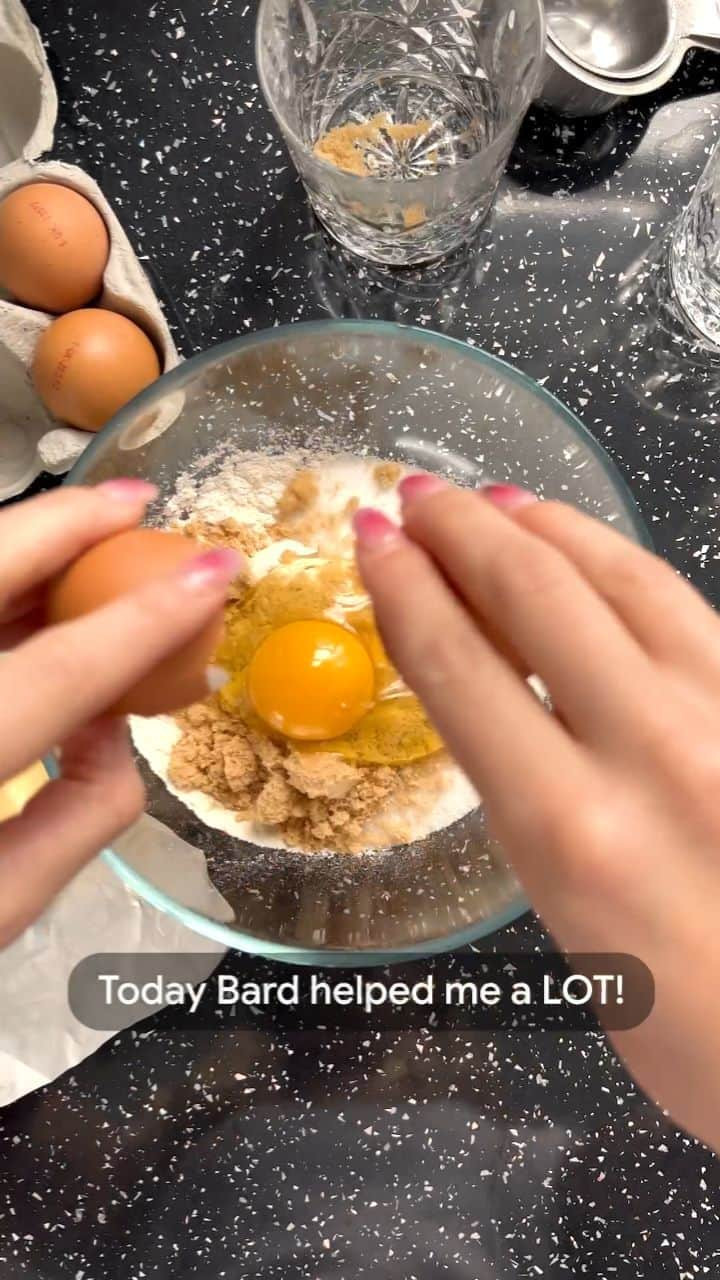 Googleのインスタグラム：「The ABC’s of baking with Bard: Always Be eating Cookies #ThanksBard  bard.google.com」