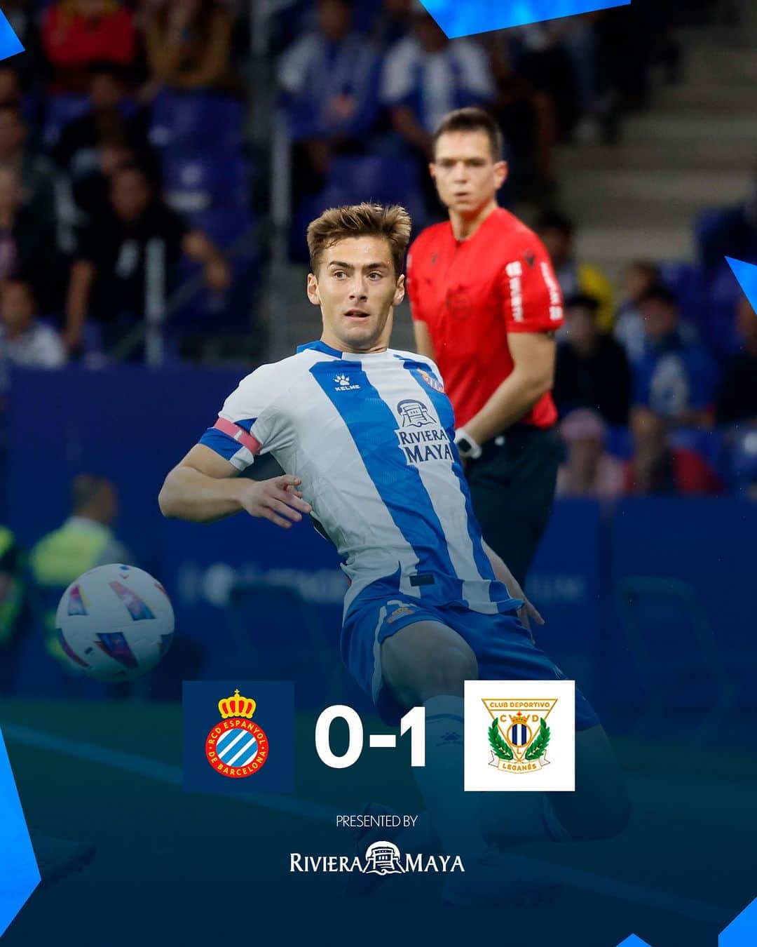 RCDエスパニョールのインスタグラム：「@rcdespanyol 0-1 @cdleganes  Primera derrota a casa.」