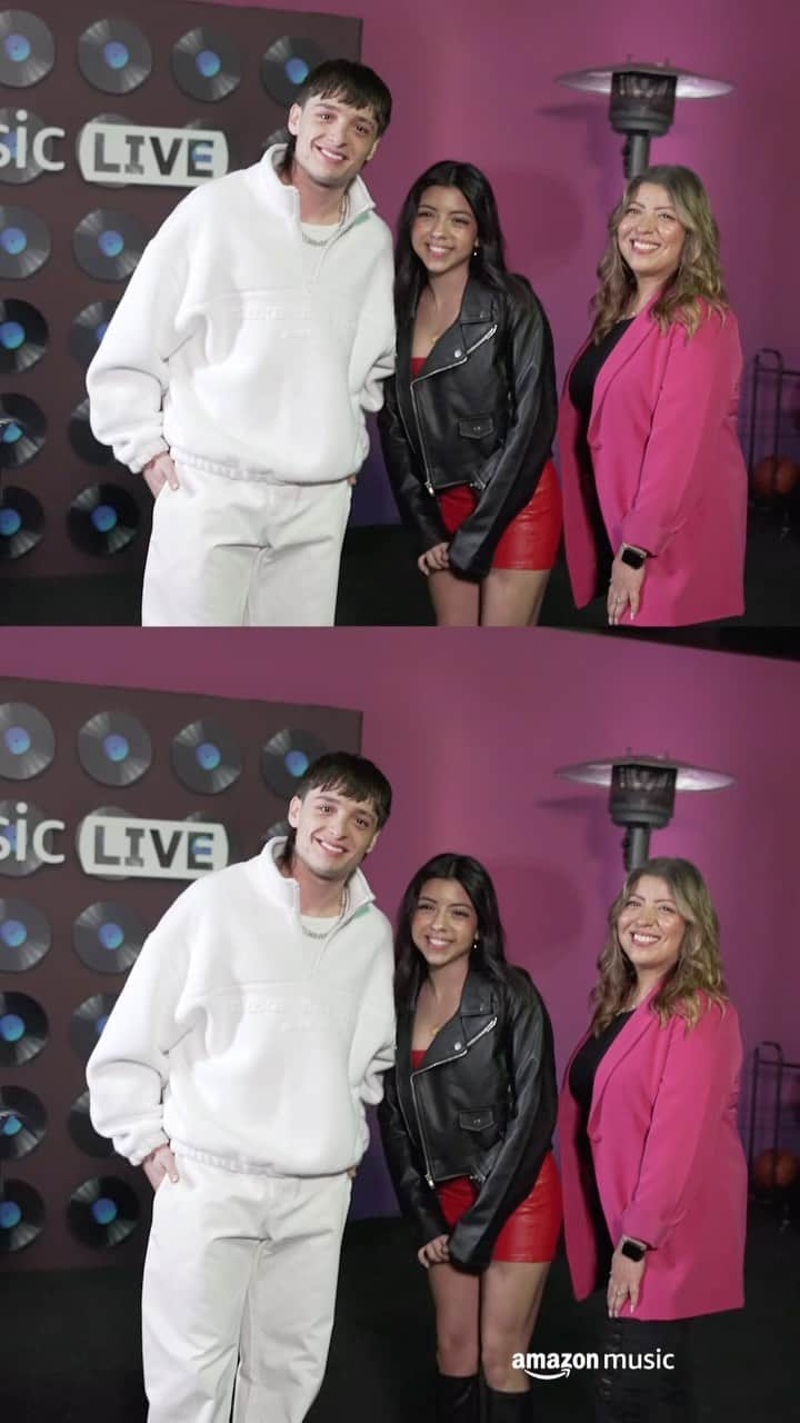 のインスタグラム：「watching @pesopluma perform? 10/10 meeting Peso IRL? 100000/10 #amazonmusiclive」
