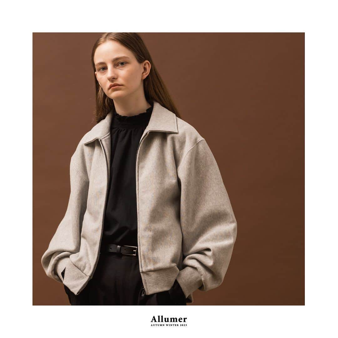 ALLUMERのインスタグラム：「Allumer 2023 AUTUMN WINTER  Sweatshirt Zip Cardigan  ￥13,200(tax in)  #allumer」