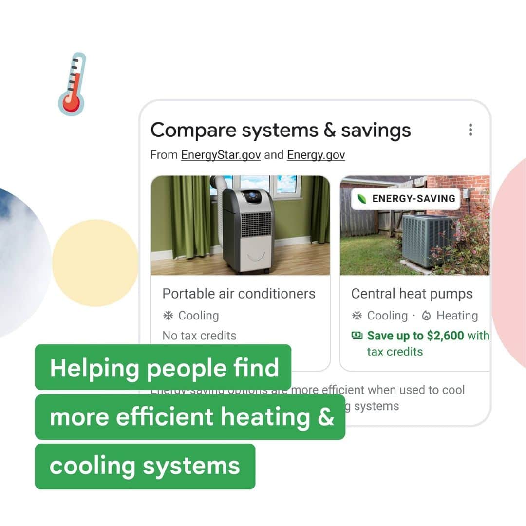 Googleさんのインスタグラム写真 - (GoogleInstagram)「AI 🤝 sustainability 💚 Swipe to see what we announced at Sustainable with Google and tap the link in our bio to learn more ➡️」10月21日 6時57分 - google