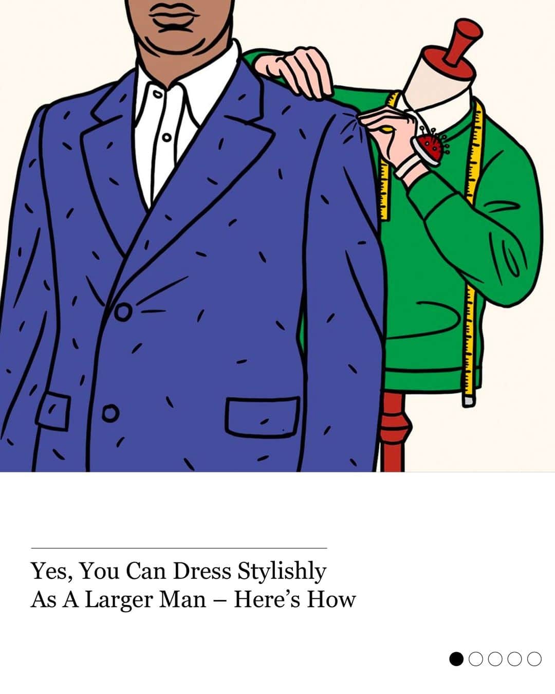 MR PORTERのインスタグラム：「This Week On MR PORTER.  Practical advice from @die_workwear on how to dress stylishly if you are a larger gentleman. What the colour you wear says about you – and your social status. And what sneaker tribe do you fall into?  Discover the stories you might have missed on The Journal through the link in bio.」