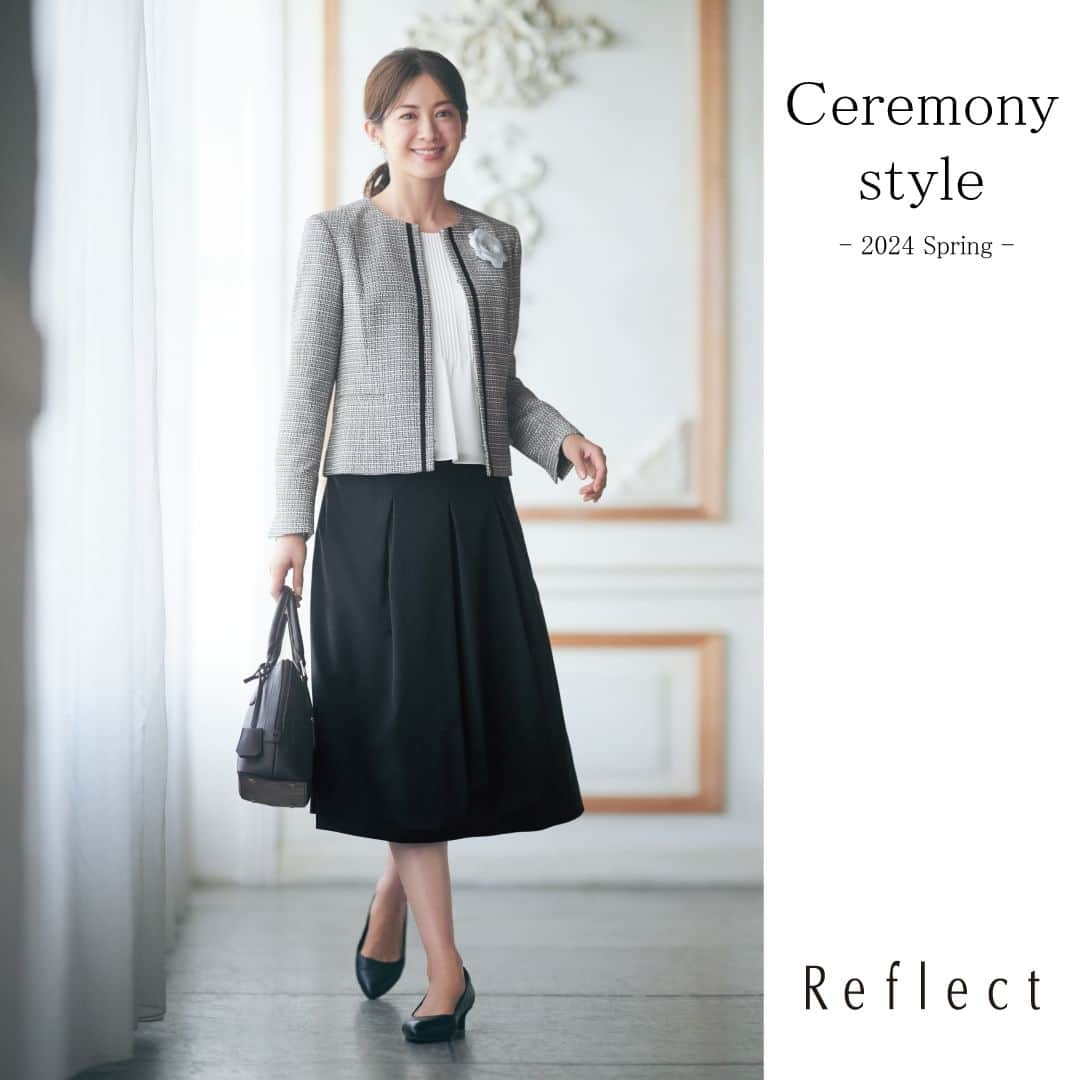 Reflect リフレクトのインスタグラム：「| 2024 Ceremony Collection |  Reflect公式サイトにてモデル高垣麗子さんが纏う 2024 セレモニーコレクションが公開されました。  笑顔が輝くハレの日を彩る 華やかで上質感のある 「セレモニースタイル」  ぜひチェックしてみてください♪  ▼プロフィール@reflect_kobe_officialより、 公式サイトページにリンク頂けます。  #reflect #リフレクト #高垣麗子」
