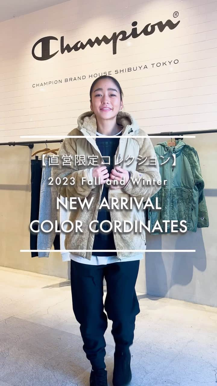 Champion Japanのインスタグラム：「【23FW 直営限定コレクション】  <<スタッフ着用アイテム>> 着用モデル：165cm 着用サイズ：L  Crew Neck Sweatshirt  Navy×Green  ¥13,200（税込）  Long Sleeve Pocket T-Shirt White / Oxford Gray / Heather Chacoal / Black / Navy / Heather Brown ¥7,150 （税込）  Hooded Zip Jacket Black / Olivedrab / Beige ¥ 15,400 （税込）  REVERSE WEAVE® Sweat Pants Light Gray / Oxford Gray / Black / Navy ¥ 12,100 （税込）  #Champion #ChampionJP #チャンピオン #CrewNeckSweatshirt #LongSleevePocketTShirt #HoodedZipJacket #REVERSEWEAVE #SweatPants #クルーネックスウェットTシャツ #ロングスリーブポケットTシャツ #フーデッドジップジャケット #リバースウェーブ #スウェットパンツ #ロングスリーブ #カジュアル  #カジュアルコーデ #冬コーデ #冬ファッション #冬服 #スタッフコーデ #23fw #直営限定コレクション」