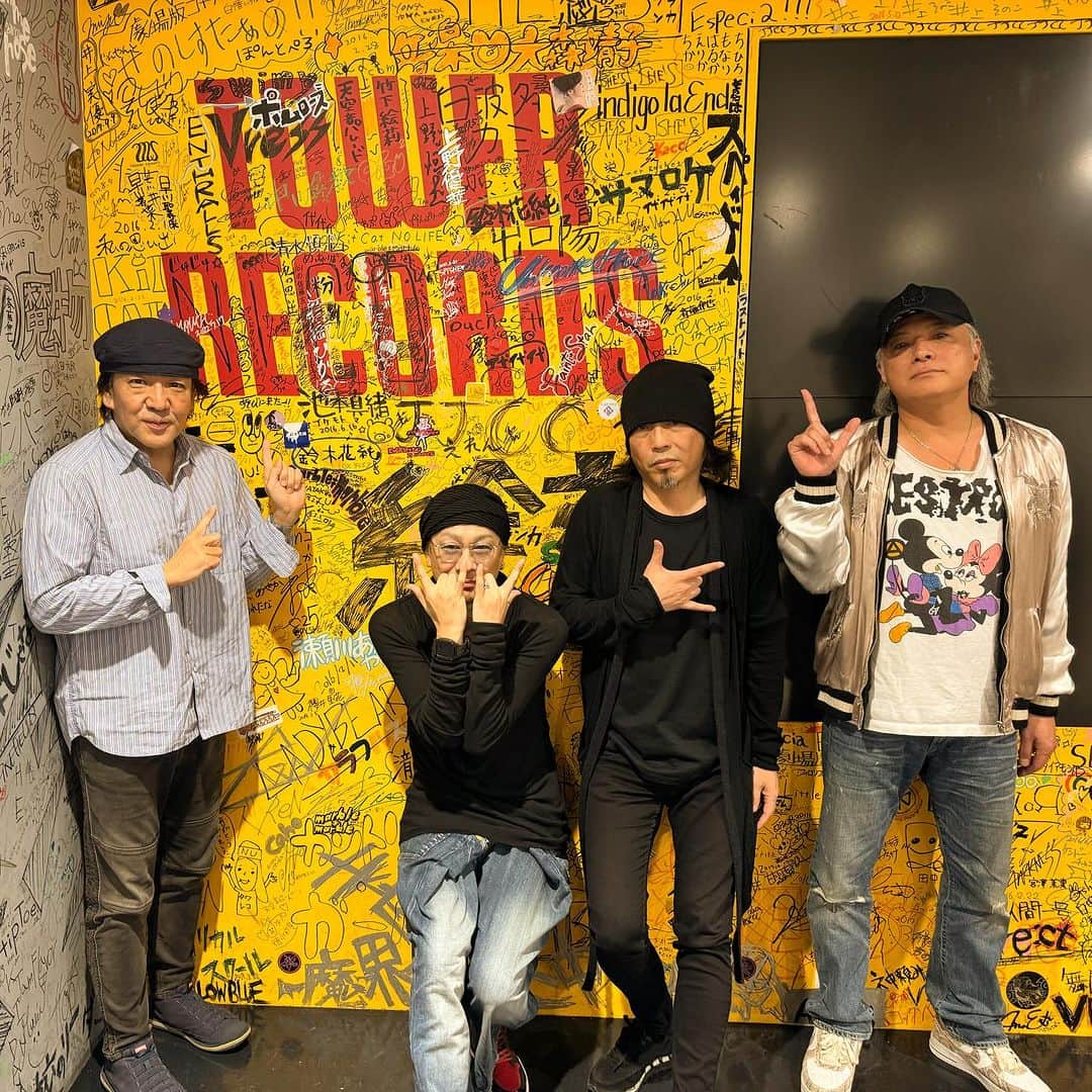 菊地哲のインスタグラム：「Tower Records Umeda！Osaka,JP / Oct 20,2023  #TowerRecords #Thanx」