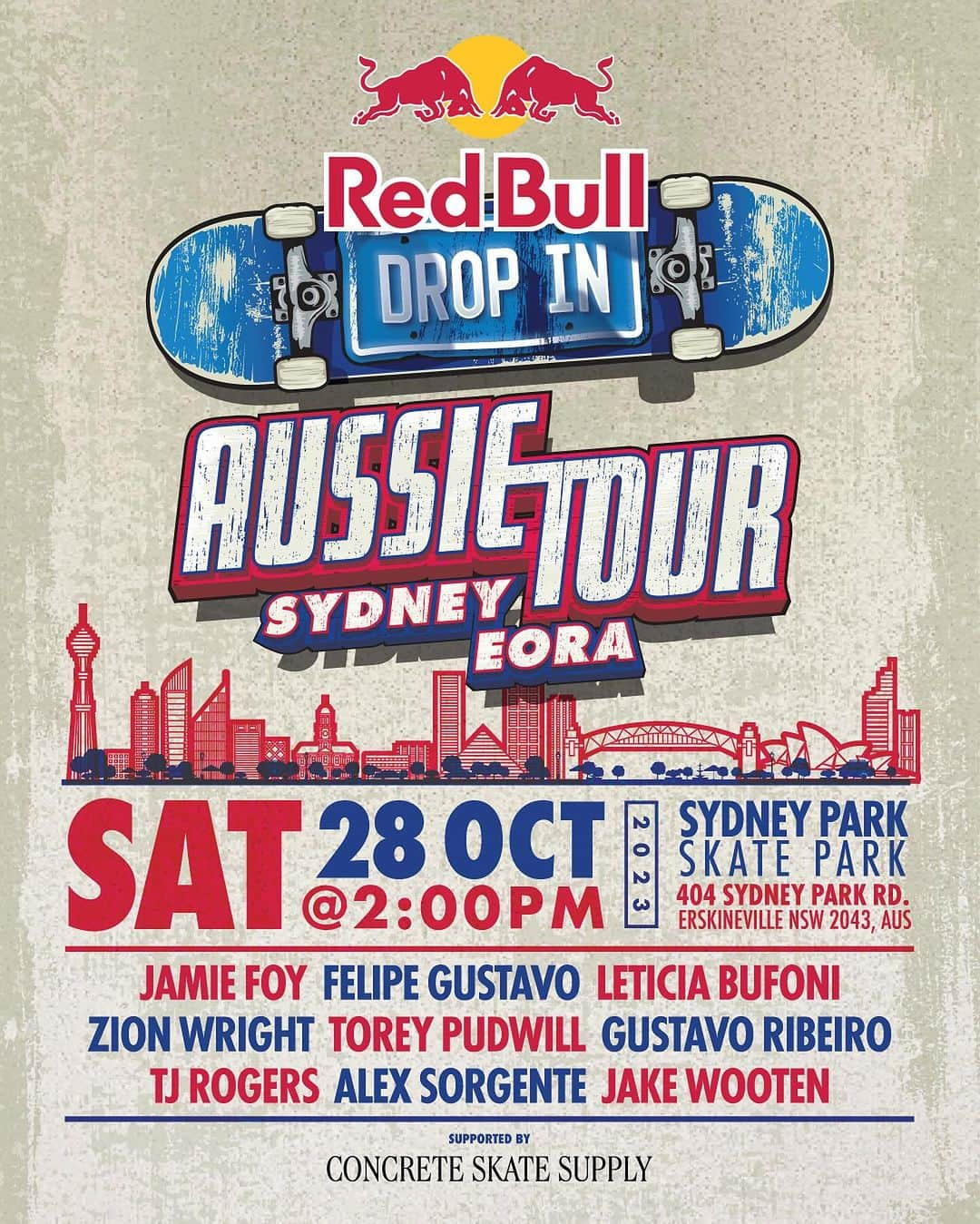 フェリペ・グスタボさんのインスタグラム写真 - (フェリペ・グスタボInstagram)「Come hang with us ‼️  @redbullskate Australia tour 🇦🇺  #redbulldropintour」10月21日 13時28分 - fgustavoo