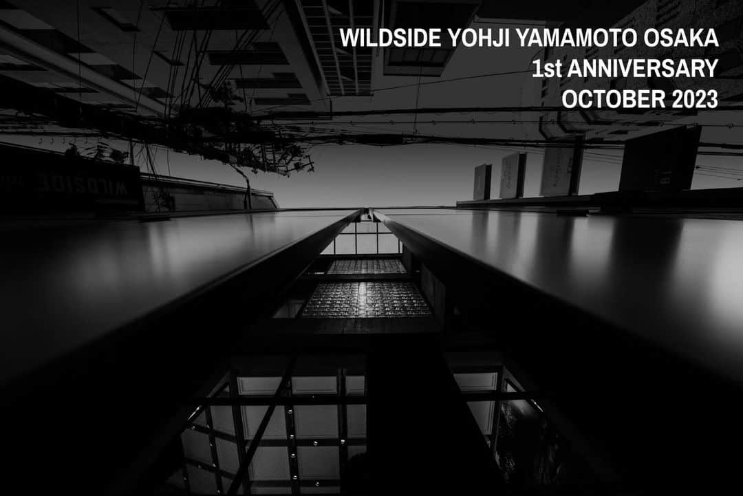 ヨウジヤマモトのインスタグラム：「@wildsideyohjiyamamotojp: Just one year has passed. The 1st annivrsary of WILDSIDE YOHJI YAMAMOTO OSAKA.⁠ ⁠ WILDSIDEプラットフォームの実店舗であるワイルドサイドヨウジヤマモト大阪は、2023年10月22日(日)に1周年を迎えます。オープン1周年を記念し、#WILDSIDEYOHJIYAMAMOTO @syte_yohjiyamamoto の新作を一部限定先行展開中──⁠ ⁠ #Osaka⁠ #YohjiYamamoto」