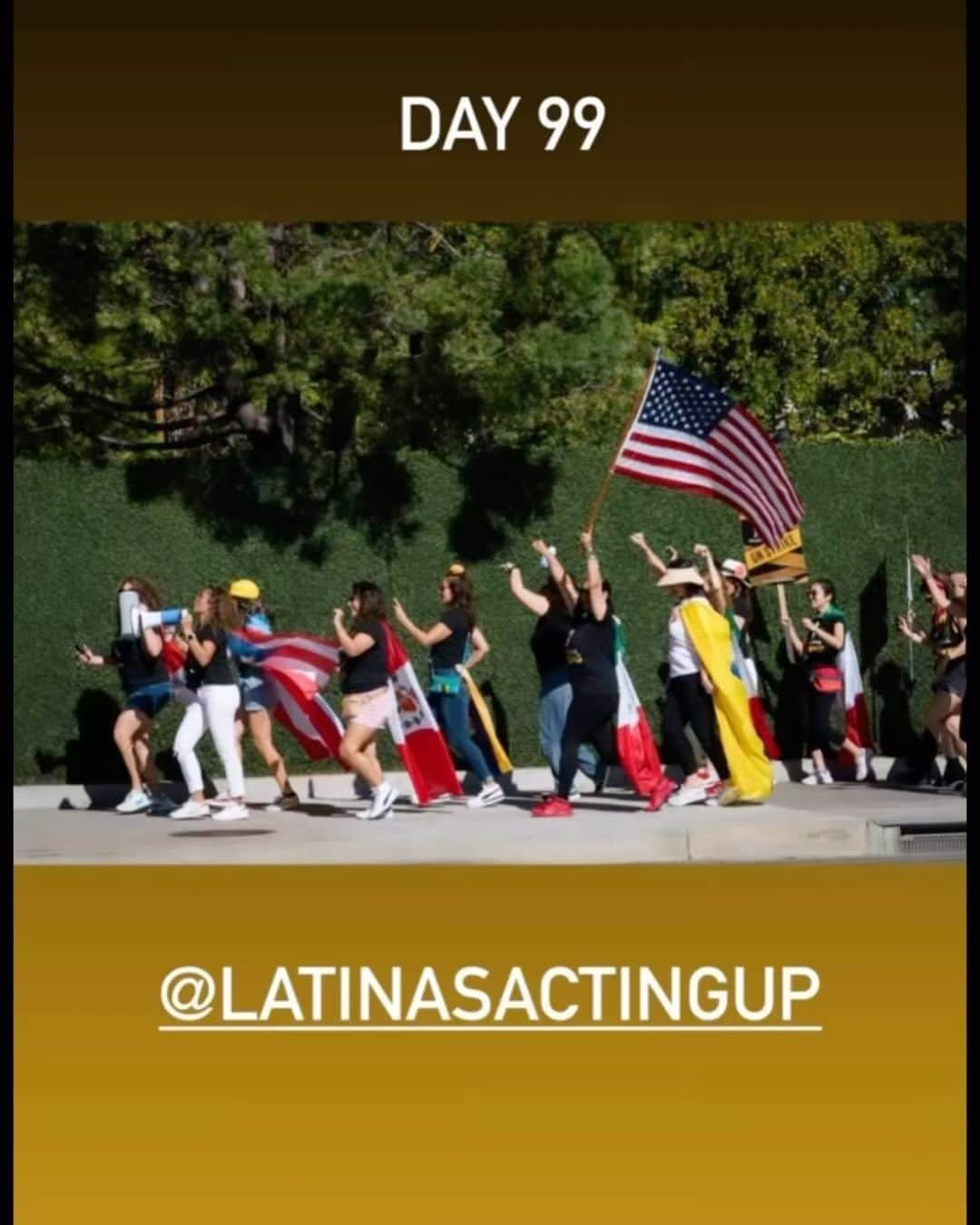 コンスタンス・マリーのインスタグラム：「Day 99 and you want to know where we stand in our resolve for a fair contract…? Ask any one of these Latinas right here. We haven’t come all this way just to be dropped on our kulos. We need our @sagaftra brothers and sisters out here with us. We must stand strong and see this through. If we want what we came for, we need to be on lines, LARGE AND LOUD.  And if you’re losing steam, just come picket with @latinasactingup …We’ll turn up the volume. #sagaftrastrong」