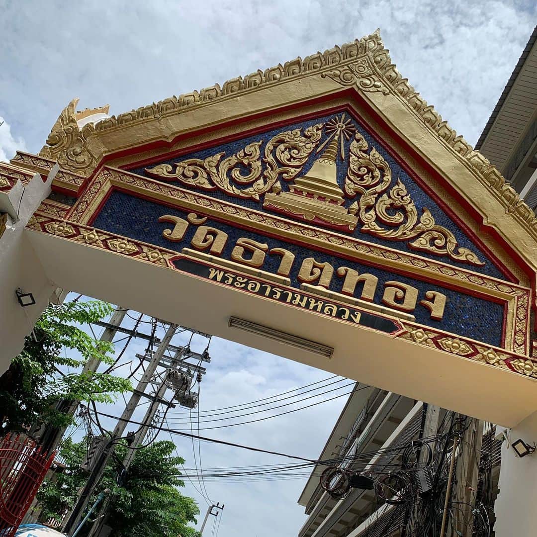 穐田和恵さんのインスタグラム写真 - (穐田和恵Instagram)「Thailand🇹🇭タイ紀行 オフが一日だけあったので観光してきました！  ・ワットパクナム🛕 歴史ある王室寺院。幻想的な空間。絵みたいに綺麗で壮大で圧倒されました！  ・ワットポー 古くからある王宮寺院。仏像様のサイズが異次元に大きい！  ・マクドナルドのドナルドがコップンカーしてて可愛かった🙏  ・ソンブーンのプーパッポンカリー🦀蟹とふわふわ卵が絶品！小泉元首相も訪れたみたいです。  ・夜市のマンゴースムージーが濃厚で美味🥭  またタイに行きたいな🥰  #タイ #thai #thailand #thaifood #タイ観光」10月21日 16時02分 - kazue.akita
