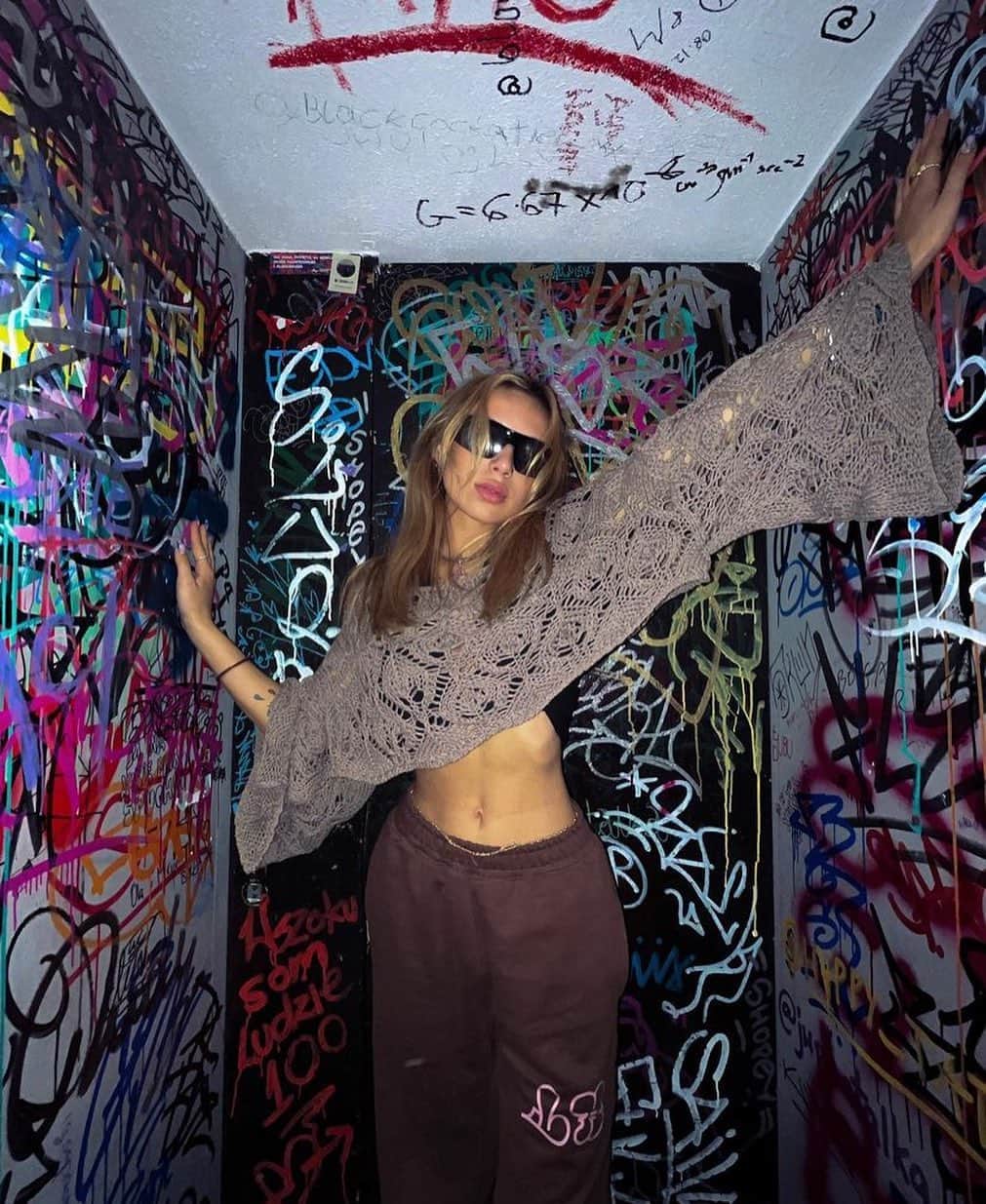 LOCAL HEROESのインスタグラム：「let's party in my mind 🤎🌸 / @theywantednel in Diva Pants」