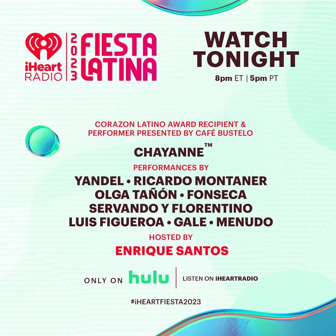Hulu Home of Emmy-winningのインスタグラム：「#iHeartFiesta2023 is here.  Join the party and tune in to our livestream tonight. 🎶 #iHeartOnHulu」