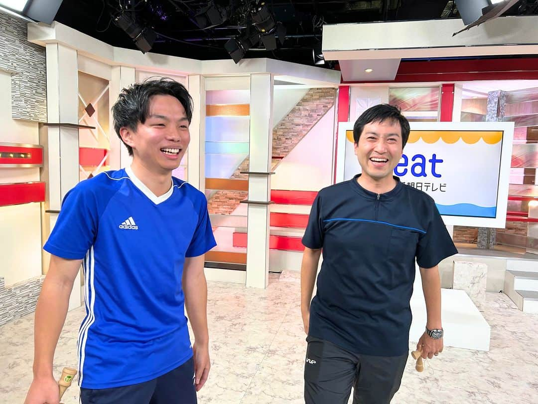 愛媛朝日テレビ アナウンサーのインスタグラム：「eat公式YouTubeチャンネルオリジナル企画 「eatアナウンサースポーツ王は誰だ!?」の最新動画を 10/23（月）夜に公開予定!!  もはやレギュラーの 村上健太郎 アナがご指名！ 川﨑秀斗アナと「けん玉」で対決！  果たして勝負の行方は？？ そして…ウラ企画も⁉🤫お楽しみに!!  #愛媛朝日テレビ #eat #対決 #けん玉 #チャレンジ #村上健太郎 #川﨑秀斗  #アナウンサー」