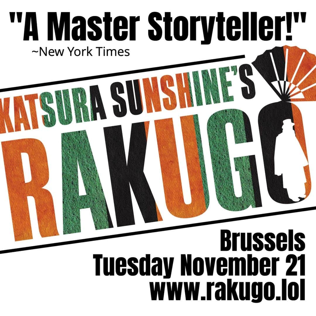 桂三輝のインスタグラム：「Debut in Brussels! My friends in Belgium see you at the show! #rakugo   For tickets see: www.rakugo.lol」