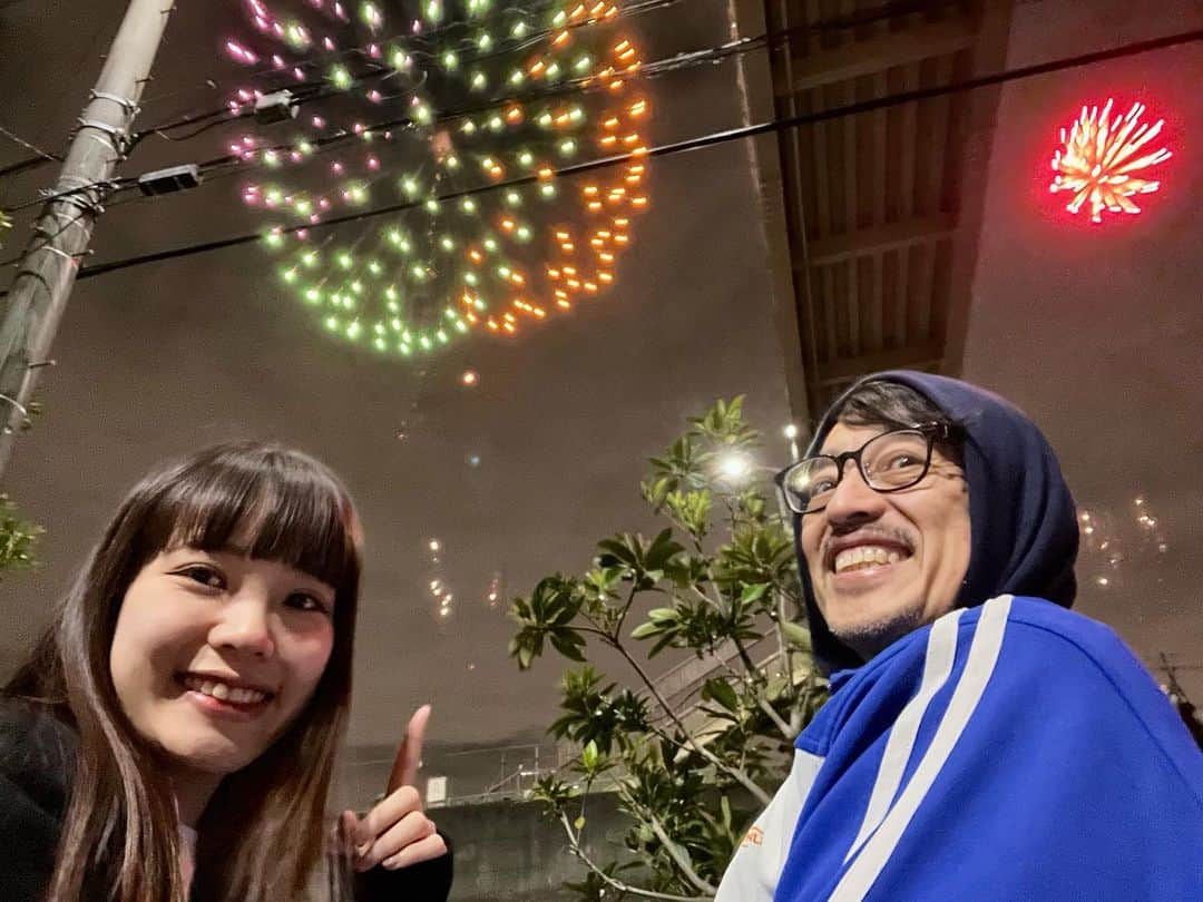 のインスタグラム：「🎆多摩川花火大会🎆 ちょっと寒かった〜🥶」