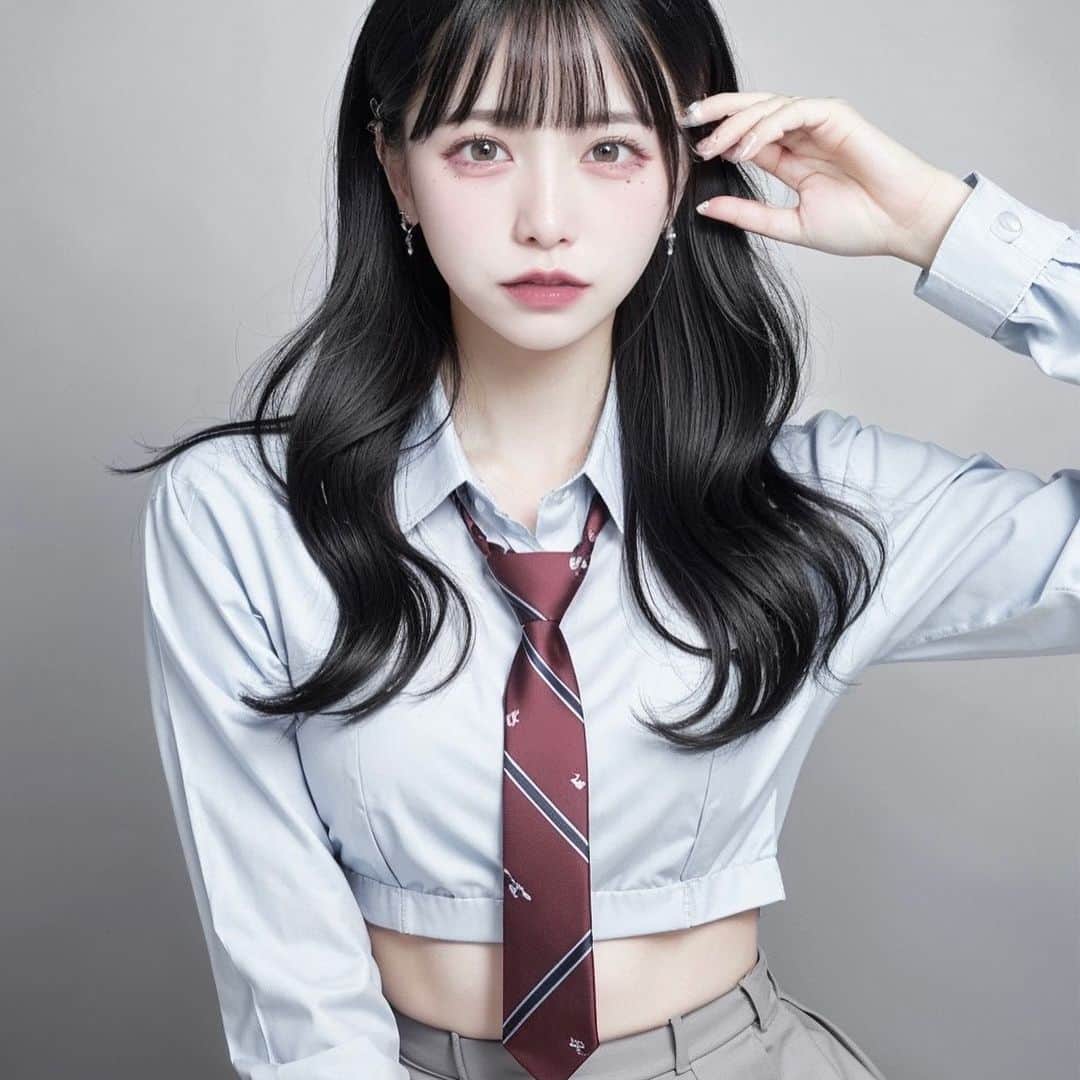 「SNOW」顔認識カメラアプリのインスタグラム：「SNOWのAIハイティーン.꒰ঌ(՞ o̴̶̷̤ ̫ o̴̶̷̤ ՞)໒꒱.· めちゃ美化＆韓国ぽくなる凄い！   #pr  #aiハイティーン」