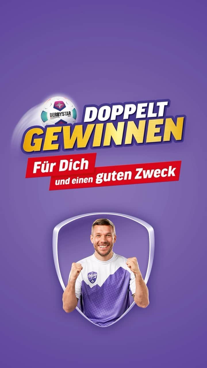 ルーカス・ポドルスキのインスタグラム：「Bei der von mir unterstützten Milka-Aktion hast du die Chance, über 25.000 tolle Preise zu gewinnen.  Und so geht’s:   1. Kaufe zwischen dem 16.10.2023 und dem 31.12.2023 ein Aktionsprodukt von Milka.   2. Gib den Produktcode auf doppeltgewinnen.fcmilka.de ein.  3. Mitmachen und mit etwas Glück gewinnen. 🍀  Mehr Informationen findest du unter: doppeltgewinnen.fcmilka.de  #milka #bundesliga #fussball #fcmilka #podolski」