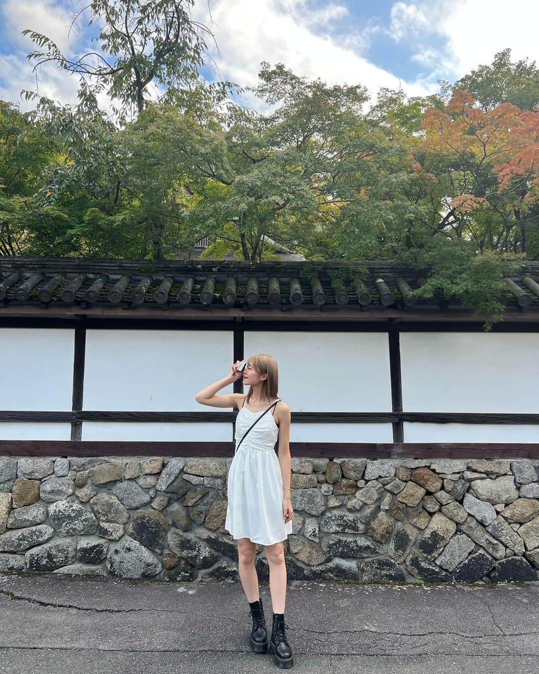 小山莉奈のインスタグラム：「마지막 여행의 사진🤳京都よかった♡」
