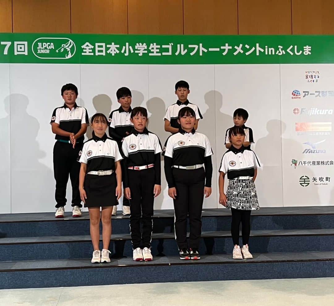 FIVESTARさんのインスタグラム写真 - (FIVESTARInstagram)「第17回 JLPGA全日本小学生ゴルフトーナメントinふくしま  中部代表メンバーがファイブスターで闘います！ 優勝目指して頑張ってください✊⛳️」10月21日 21時05分 - 5five_star5
