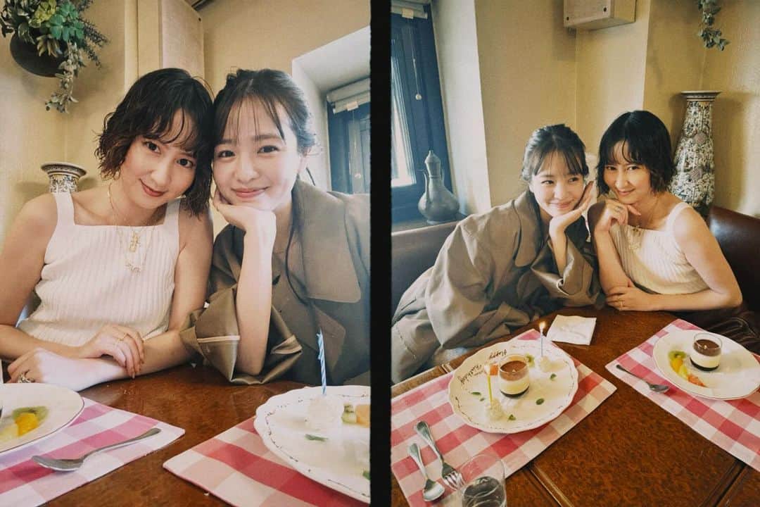 河北麻友子のインスタグラム：「可愛い子ちゃんと🥳💜💜💜」