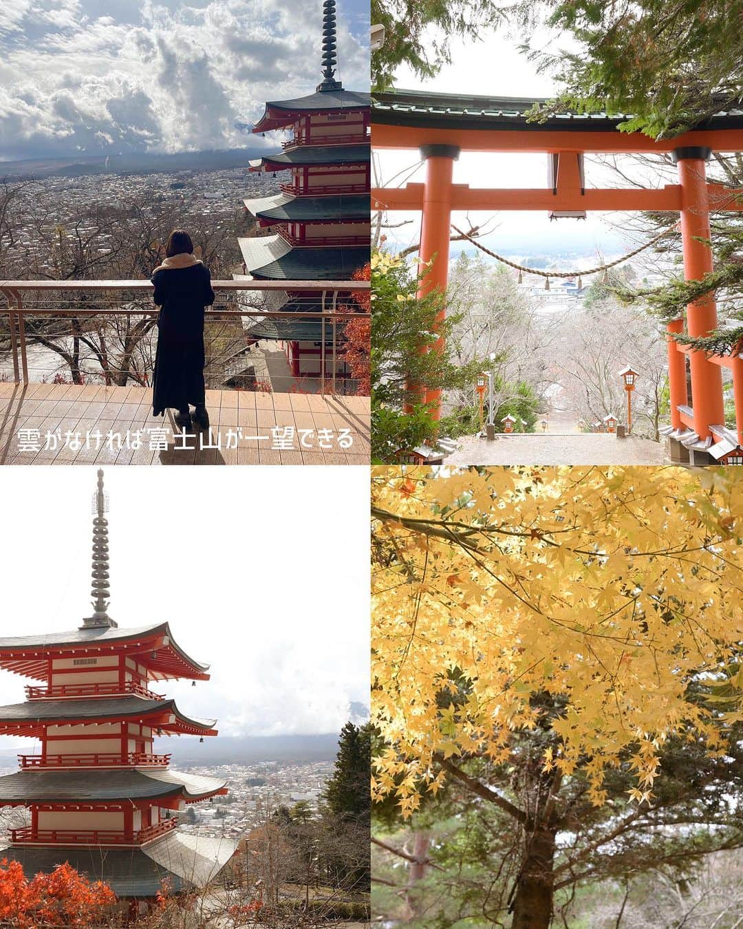 MEGさんのインスタグラム写真 - (MEGInstagram)「山梨旅行するなら〜【山梨おすすめホテル＆カフェまとめ 】 都内から2、3時間で行ける、週末旅。  2📌 蔵の宿　松屋 家族旅行で泊まった棟”伍の蔵・陸の蔵“ 少人数から最大20人まで泊まれる3タイプ全5棟あるお洒落な1棟貸しコテージ。 夜はバーベキューをして、露天風呂に入って。 激寒な中の露天風呂がさいこう🍃 半地下にベッドルームがあったり、キッチンがある吹き抜けリビングはすごく広々としている。朝は日差し抜群。 凄く静かで、落ち着く宿だった。 Check in 15:00-  check out -10:00 (💸1泊¥33,000-) 📍山梨県南都留郡富士河口湖町船津282 河口湖まで徒歩5分  3📌檸檬喫茶 （カフェ） ・クリームソーダやパスタ、サンドイッチなどがありお腹空いたらふらっと寄るのにおすすめ。 📍 山梨県富士吉田市下吉田2-2-27  4📌 SARUYA HOSTEL 築80年の木造建築を改装した日本スタイルのホステル。 ラウンジも、お部屋もどこ行っても木のいい香りがする。お洒落なインテリアで囲まれたラウンジで作業するのは居心地良さそう。 マットレスはふかふか、お部屋にあるヒーターをつけると抜け出せなくなるくらい暖かい。 静かにのんびり過ごすにはぴったりの場所。  check in 16:00 check out -10:00 (💸1泊¥8,500-) 📍山梨県富士吉田市下吉田3-6-26 🏃🏻‍♀️下吉田駅から徒歩5分  5📌Hana cafe Kikyou（カフェ） お花に囲まれたお洒落な店内で、ボリューミーな信玄餅ソフトを🍦 アイスも濃厚でほんと美味しい。 富士大石ハナテラス行ったら食べるべきソフト。 📍 山梨県南都留郡富士河口湖町大石１４７７−１  6📌富士河口湖紅葉回廊（観光） 河口湖畔のおよそ４００～５００本に及ぶ紅葉。 今年の紅葉祭り開催期間〜 2023.10.28〜11.23 午前9:00〜午後7時 ライトアップは午後10時まで) 📍山梨県南都留郡富士河口湖町河口 (近くに無料駐車場有り)  7📌 河口浅間神社（観光） 雲がなければ目の前は富士山。 階段を登れば絶景が見れる人気な観光スポット。  📍山梨県南都留郡富士河口湖町河口１  8📌 Villa saison fuji 2023年4月にNEW OPEN！ 河口湖からすぐの1日1組限定、完全プライベートのラグジュアリーヴィラ。 1100坪の敷地を完全貸切。 最大13人で泊まれる一棟貸しにはプライベートプール、ベッドルーム3つ、3百坪のドックラン、専用のバーベキューデッキ、焚き火のできるガーデンがある。 大人数旅におすすめ。 (💸1泊¥118,400-) 📍 山梨県南都留郡富士河口湖町勝山３８０ ____________________________________ 《新時代のSNS》 Lemon8 では“そこにしかないホテルの魅力”を発信しています🍋  次の旅行先はどこへ行こう、 “まだあまり知られていないホテル” を【 meg_hotel 】の投稿で探してみて下さい🏷️ ____________________________________  #山梨ホテル #ホカンス #山梨旅行  #一棟貸し #貸別荘 #ヴィラ #ホテル #ホテルステイ  #国内ホテル #カップル旅行 #ホテル女子会 #hotel_megvlog  #lemon8  #lemon8japan #ｌｅｍｏｎ８でお出かけ」10月21日 21時27分 - _meg_7