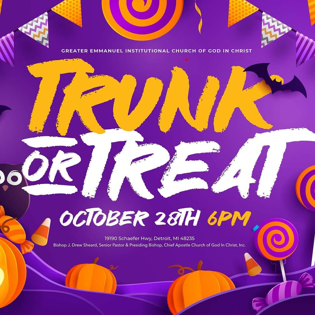 キエラ・キキ・シェアードのインスタグラム：「Swipe to see all of the fun that’s happening at @geicogic!   The reality house is about to be a blast!   Trunk Or Treat will have all of the goodies and prayer for the kiddos!   Join us!!! Tag a friend!!!」