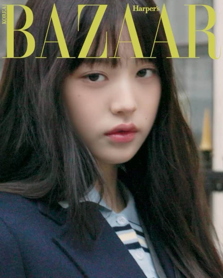 チャン・ウォニョンのインスタグラム：「NOVEMBER ISSUE🖤 @miumiu @harpersbazaarkorea」