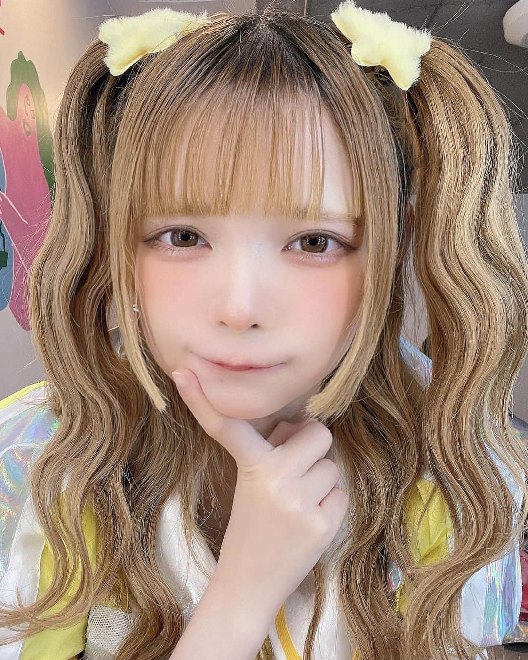 眠岸ぷりんのインスタグラム：「なみなみウェーブ似合う？」