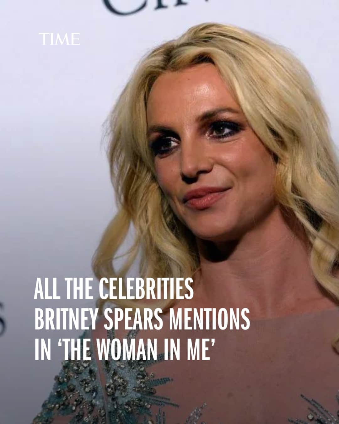 TIME Magazineのインスタグラム：「Britney Spears’ memoir, The Woman in Me, is a tale of rapid maturity followed by arrested development, freedom followed by imprisonment. She spares no detail, for instance, in describing her time spent in a conservatorship overseen by her father.  But, she also includes some lighter moments—including a number of run-ins with A-listers and other public figures. From Madonna to Natalie Portman to Lenny Kravitz to Justin Timberlake, Spears lists anyone who’s anyone in the book, a copy of which was obtained by TIME ahead of its Oct. 24 release.  At the link in bio, find a comprehensive list of the celebrities Spears mentions—and who she ignores.  Photograph by Getty」