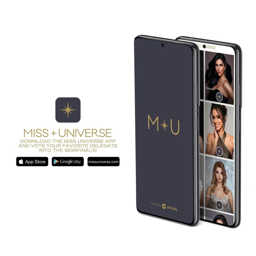 イリス・ミトゥネールのインスタグラム：「Cast your vote to crown your favorite! 👑⁠ ⁠ With less than a month until the 72nd MISS UNIVERSE Competition, the voting is down to the wire! Show some support to your favorite delegate by voting for them in the official Miss Universe app! YOUR vote could send them into the semifinals! Click the link in our bio to download the app and vote now!!」