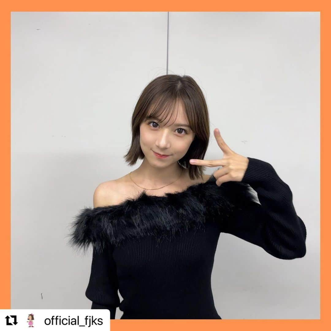 友恵温香さんのインスタグラム写真 - (友恵温香Instagram)「#Repost @official_fjks with @use.repost ・・・ ［ by #友恵温香 ］  今週もありがとうございました！🍊 ついに2期生とご対面し、何だかどきどきとワクワクが入り混ざっております☝️ あとピアノ弾けてラッキーだった！次はエレクトーンを…🤣 そしてこれからTGCです！頑張れ下さい！」10月21日 23時16分 - haruka7700