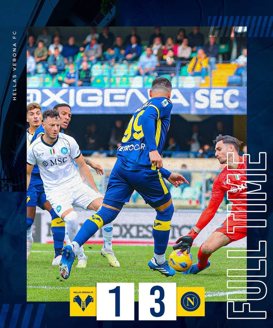 エラス・ヴェローナFCさんのインスタグラム写真 - (エラス・ヴェローナFCInstagram)「Full time」10月21日 23時58分 - hellasveronafc