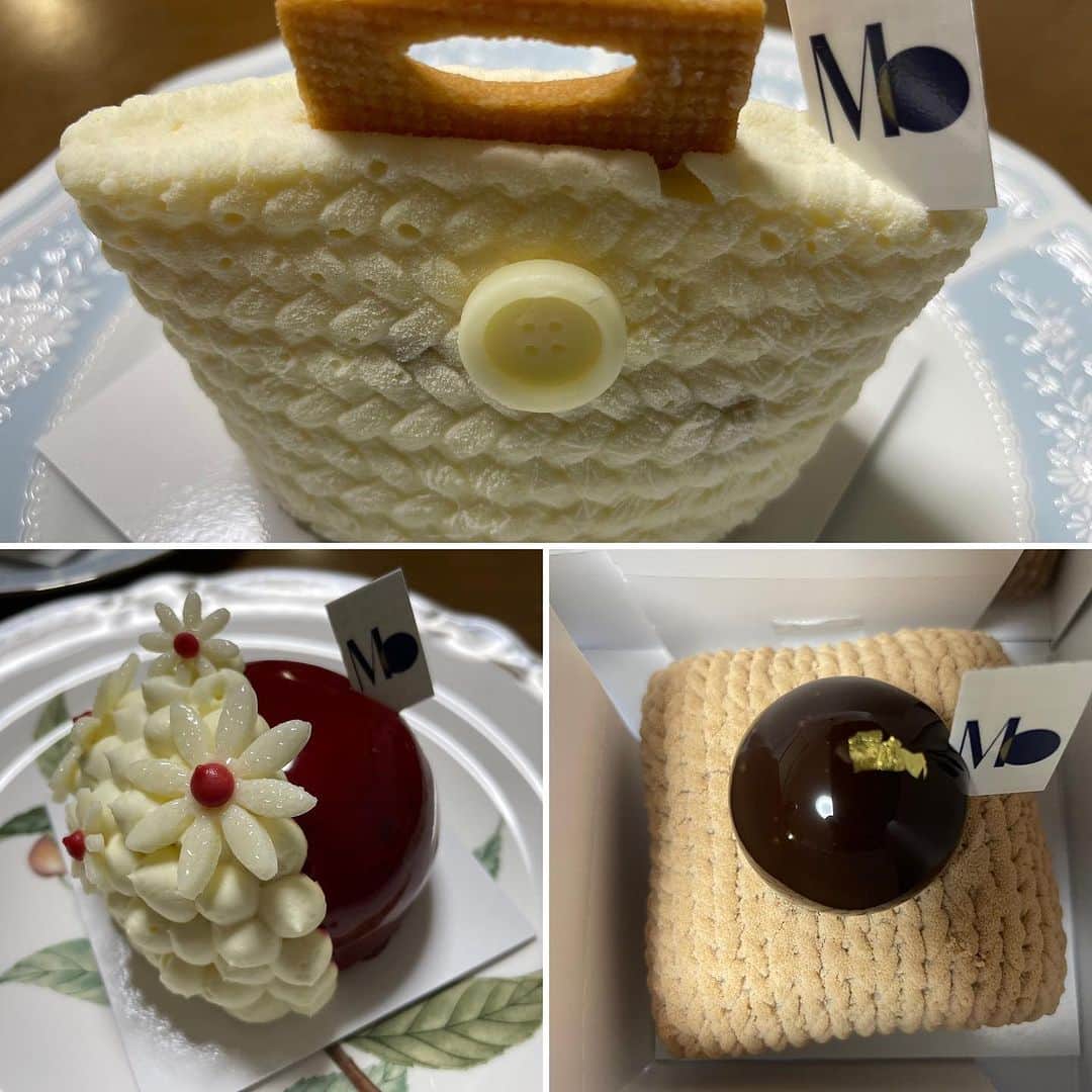 西井隆詞のインスタグラム：「洒落たもん買ってみました Masahiko Ozumi Parisのケーキ うまかったバンダリ  #masahikoozumiparis #ケーキ #ショートケーキ #大阪 #なにわグルメ #ラジバンダリ西井」