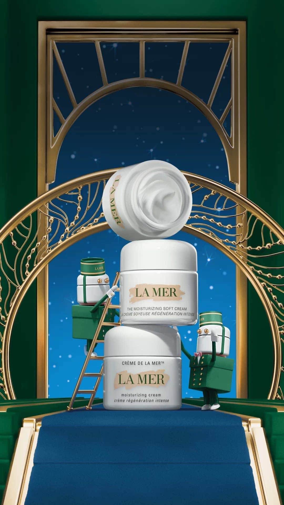 ドゥラメールのインスタグラム：「MIRACULOUS MOISTURE.  Shop the Atelier of Wonder for miraculous moisturizers, all imbued with Miracle Broth™, our cell-renewing elixir, for youthful-looking, glowing skin.  ● Crème de la Mer: Our ultra-rich legendary icon heals dryness and energizes repair. ● The Moisturizing Soft Cream: super-supple formula for visibly plumper, firmer, lifted-looking skin. ● The Moisturizing Cool Gel Cream: lightweight and refreshing, skin is nourished, visibly soothed and comforted.  Shop Now. #LaMer #LaMerSkincare #LoveLaMer #CremedelaMer #LaMerSoftCream #LaMerCoolGelCream」