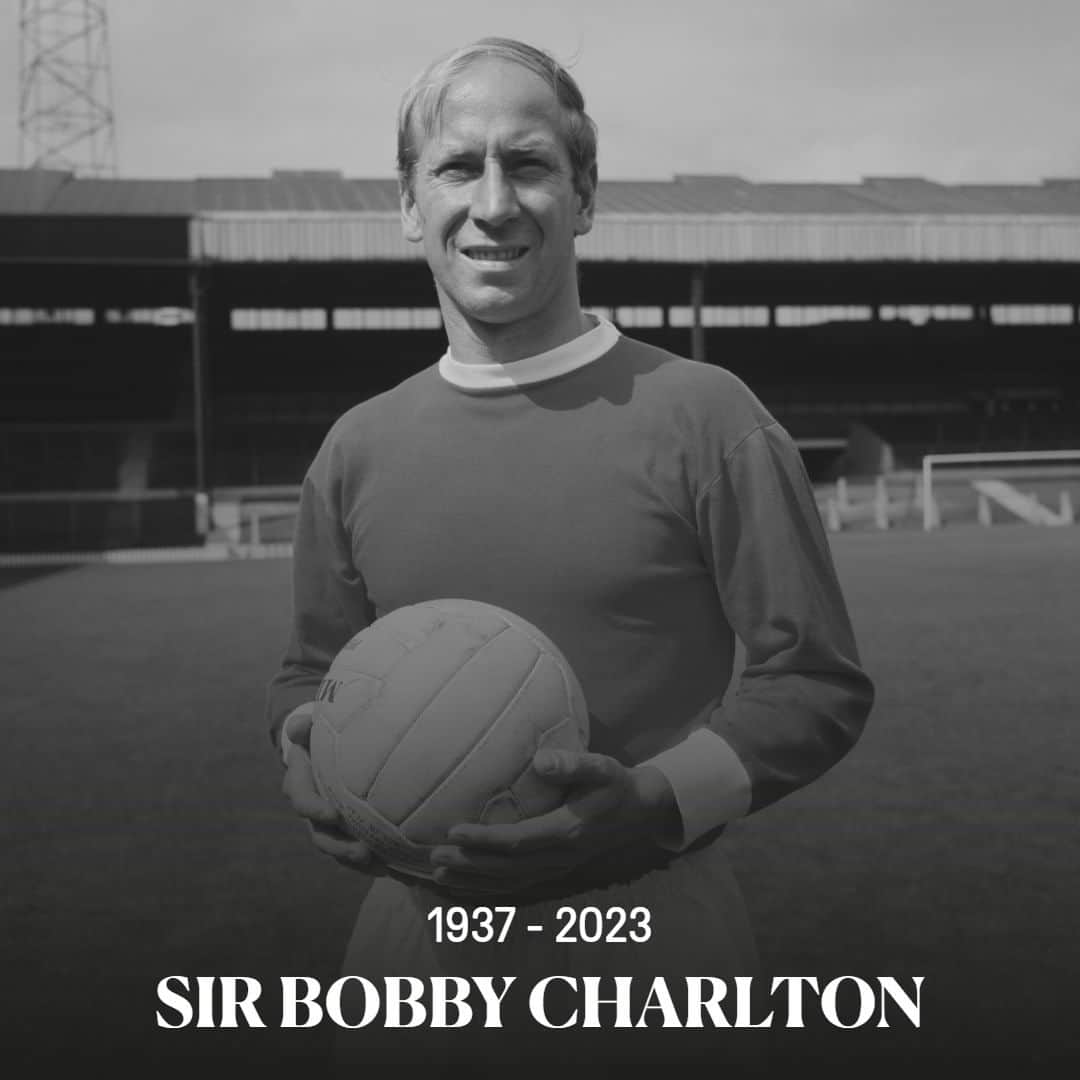 エヴァートンFCさんのインスタグラム写真 - (エヴァートンFCInstagram)「We are deeply saddened to learn of the passing of Sir Bobby Charlton.  Our thoughts are with Sir Bobby’s family, friends and everyone connected with Manchester United at this time.」10月22日 0時13分 - everton