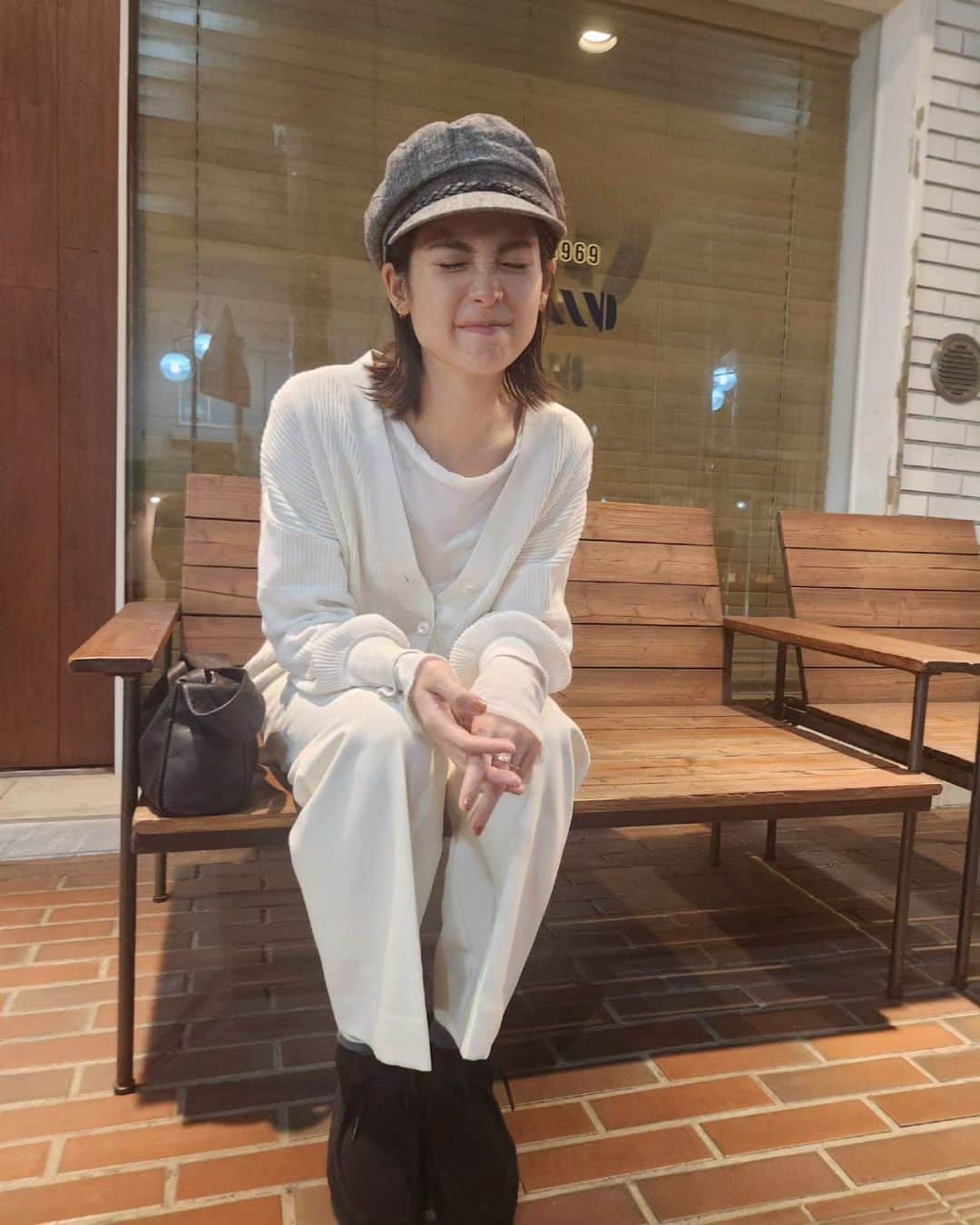 福田メイコさんのインスタグラム写真 - (福田メイコInstagram)「. 去年買ったカーディガン今年の方が着てる🐻‍❄️ #私服」10月22日 0時41分 - fukudameiko