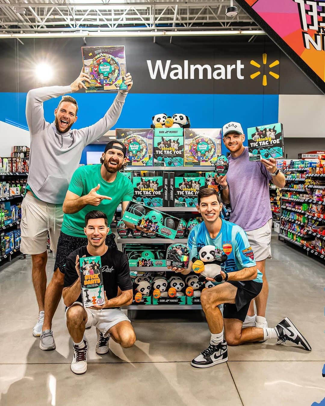 Dude Perfectのインスタグラム：「HUGE NEWS! We’ve teamed up with Walmart to bring you the all-new Dude Perfect games & toys line, featuring the first ever DUDE PERFECT BOARD GAME! Available at the front of Walmart stores everywhere today! Let the games begin! 🏈」