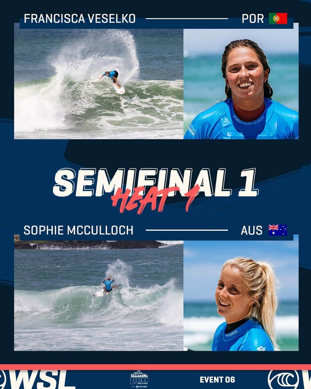 世界プロサーフィン連盟（WSL）のインスタグラム：「The Women’s Semifinals are ON!  Watch the @corona #SaquaremaPro LIVE on worldsurfleague.com. @bancodobrasil」