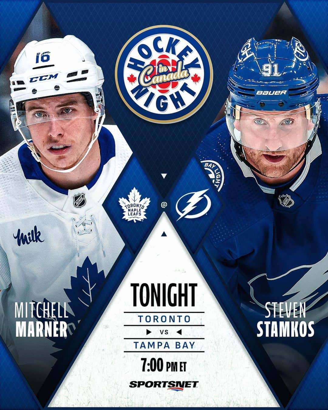 NHLさんのインスタグラム写真 - (NHLInstagram)「A pair of familiar postseason foes collide for the first time this season on Hockey Night in Canada when the @tblightning host the @mapleleafs. #NHLStats  📺: 7:00 p.m. ET on @sportsnet」10月22日 2時08分 - nhl