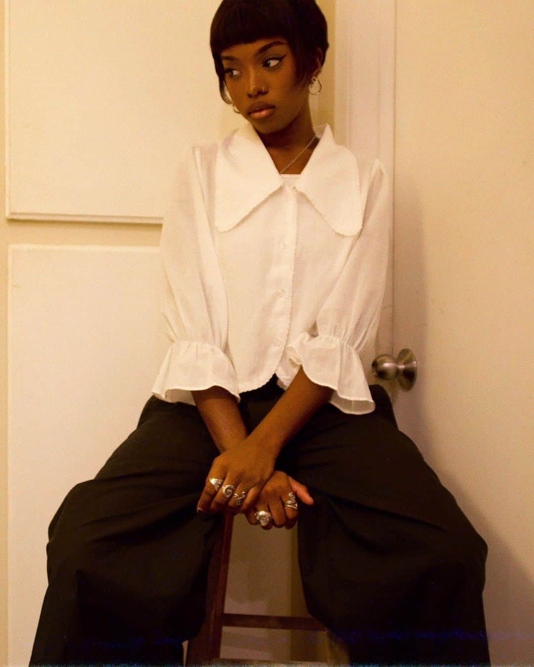 UNIFのインスタグラム：「Angel @bby.bruh in the Bronte Top and the Klem Pant」