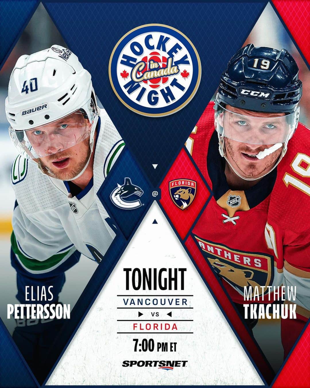 NHLさんのインスタグラム写真 - (NHLInstagram)「Elias Pettersson and the @canucks continue their five-game road trip when they face off against Matthew Tkachuk and the @flapanthers on Hockey Night in Canada. #NHLStats  📺: 7:00 p.m. ET on @sportsnet」10月22日 2時12分 - nhl
