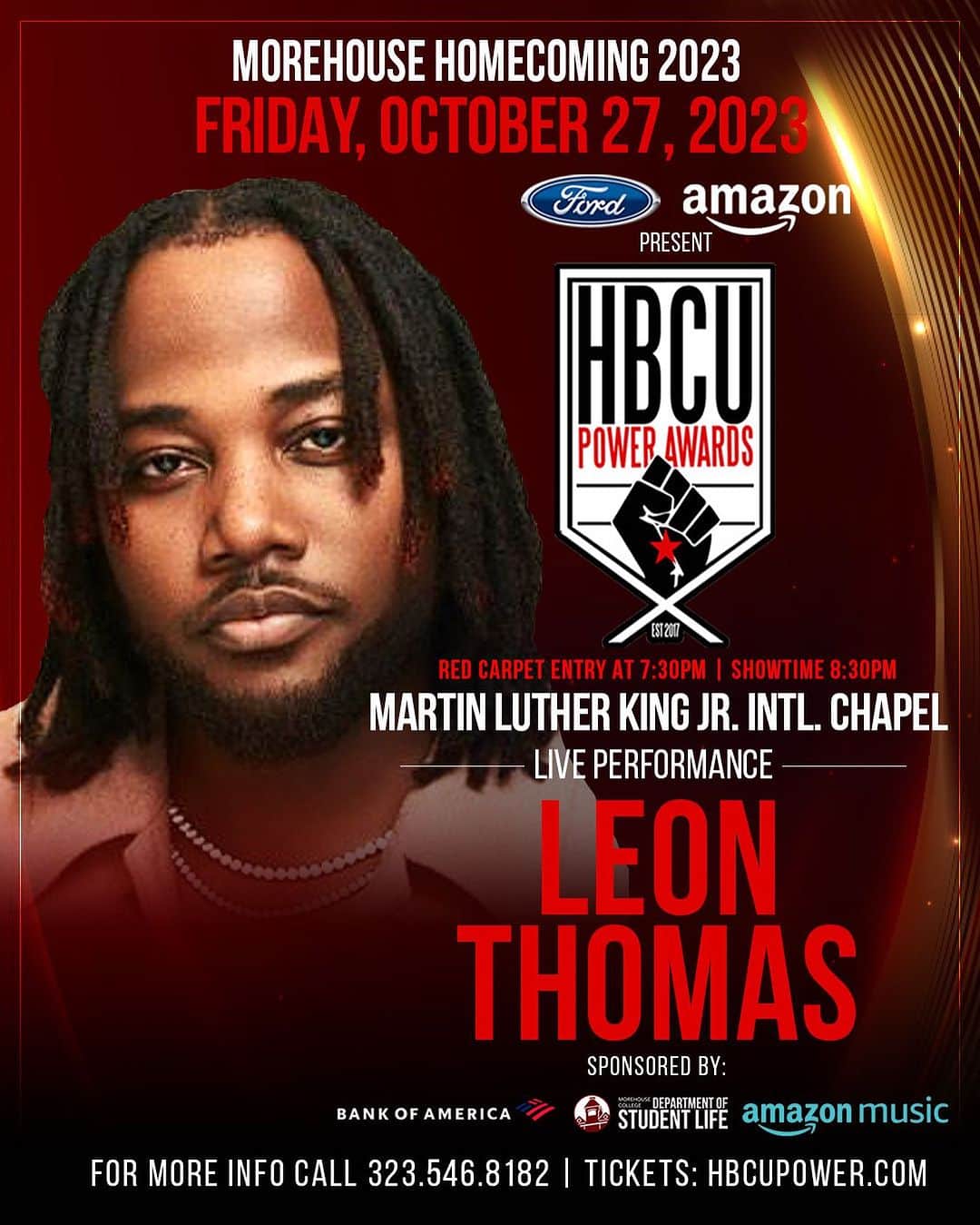 レオン・トーマス3世のインスタグラム：「I'm super excited to be performing in Atlanta next Friday. 🙏🏾🙏🏾🙏🏾」
