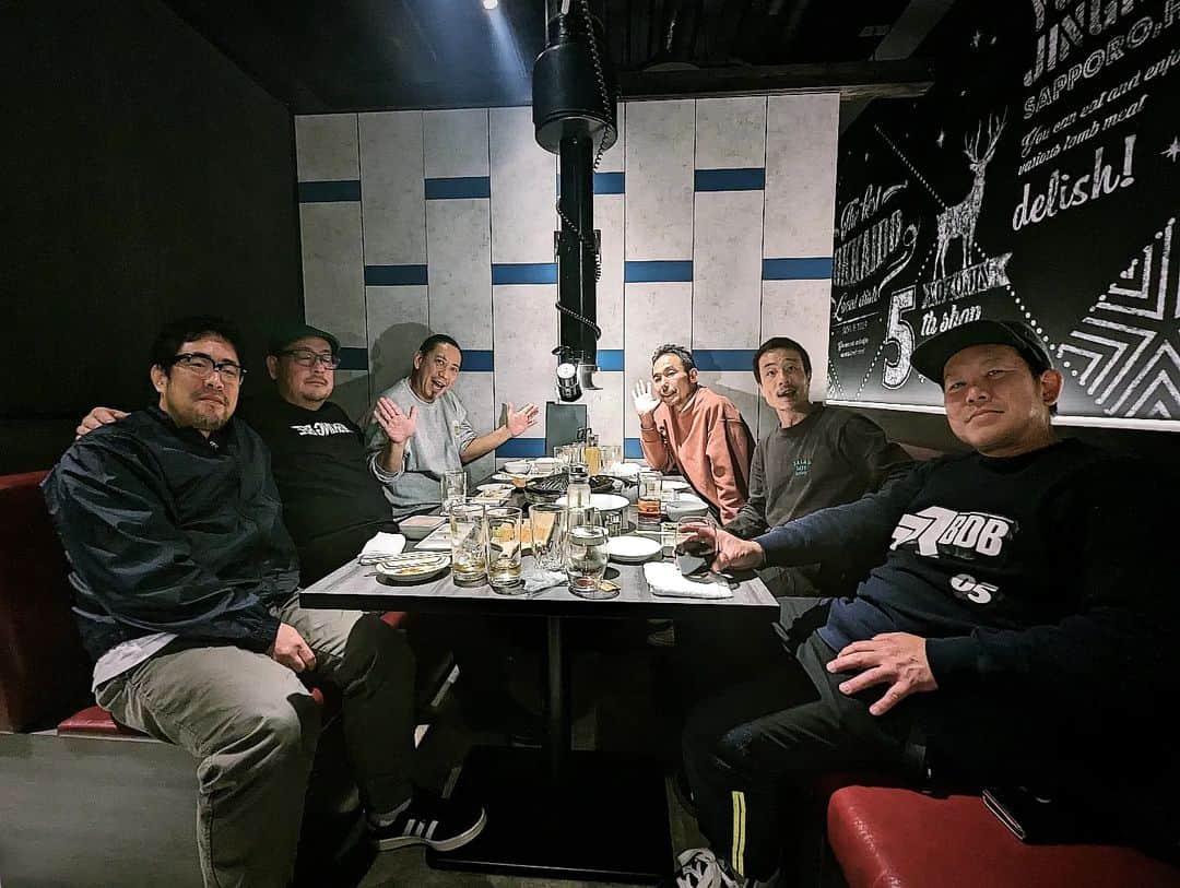 磯部正文のインスタグラム：「⁡ ⁡札幌BESSIE HALL 完遂 新たな色に塗り変えた 来てくれた皆様ありがとう  ジンギスカン堪能して英気養い  北海道を満喫してまた次の旅へ また会いましょう」