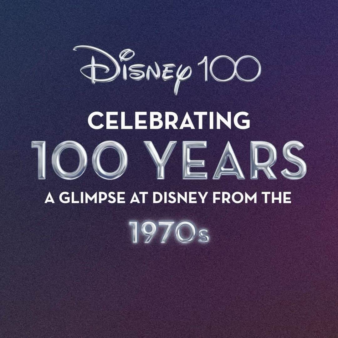 Disneyのインスタグラム：「In the 1970s, Walt Disney World opened its gates to fans for the first time! Swipe through to find out what else happened at Disney during the decade. ✨7️⃣0️⃣✨ #Disney100」