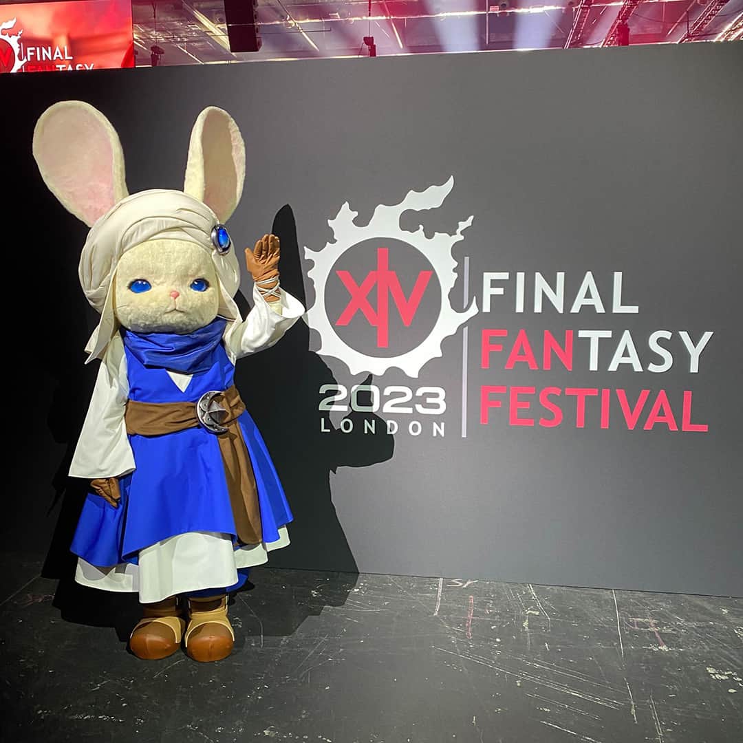 FINAL FANTASY XIVのインスタグラム：「Day 1 of the Fan Festival 2023 in London has ended!⁣ ⁣ Did you spot Tweetingway in the crowd at Fan Festival? 🐰⁣ ⁣ Here's what they've been up to today!⁣ ⁣ #FF14 #FFXIV #excellondon」