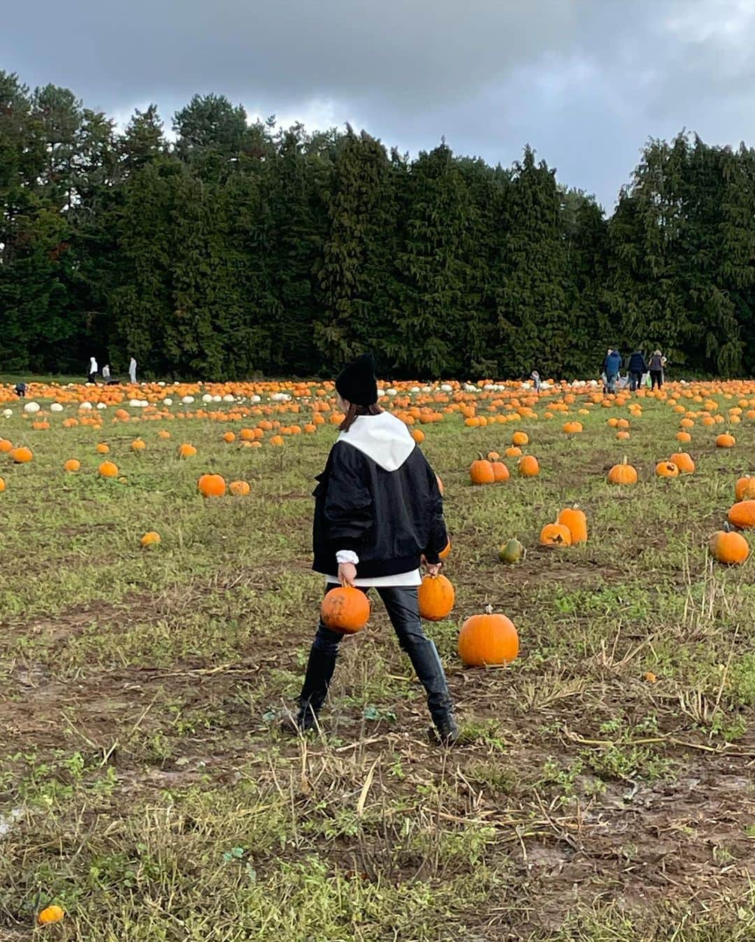 秋元玲奈さんのインスタグラム写真 - (秋元玲奈Instagram)「Pumpkin patch🎃👻  泥まみれになって楽しみました。  #london #londonlife #pumpkinpatch  #halloween2023 #pumpkinfarm  #milford」10月22日 5時28分 - rena_akimoto